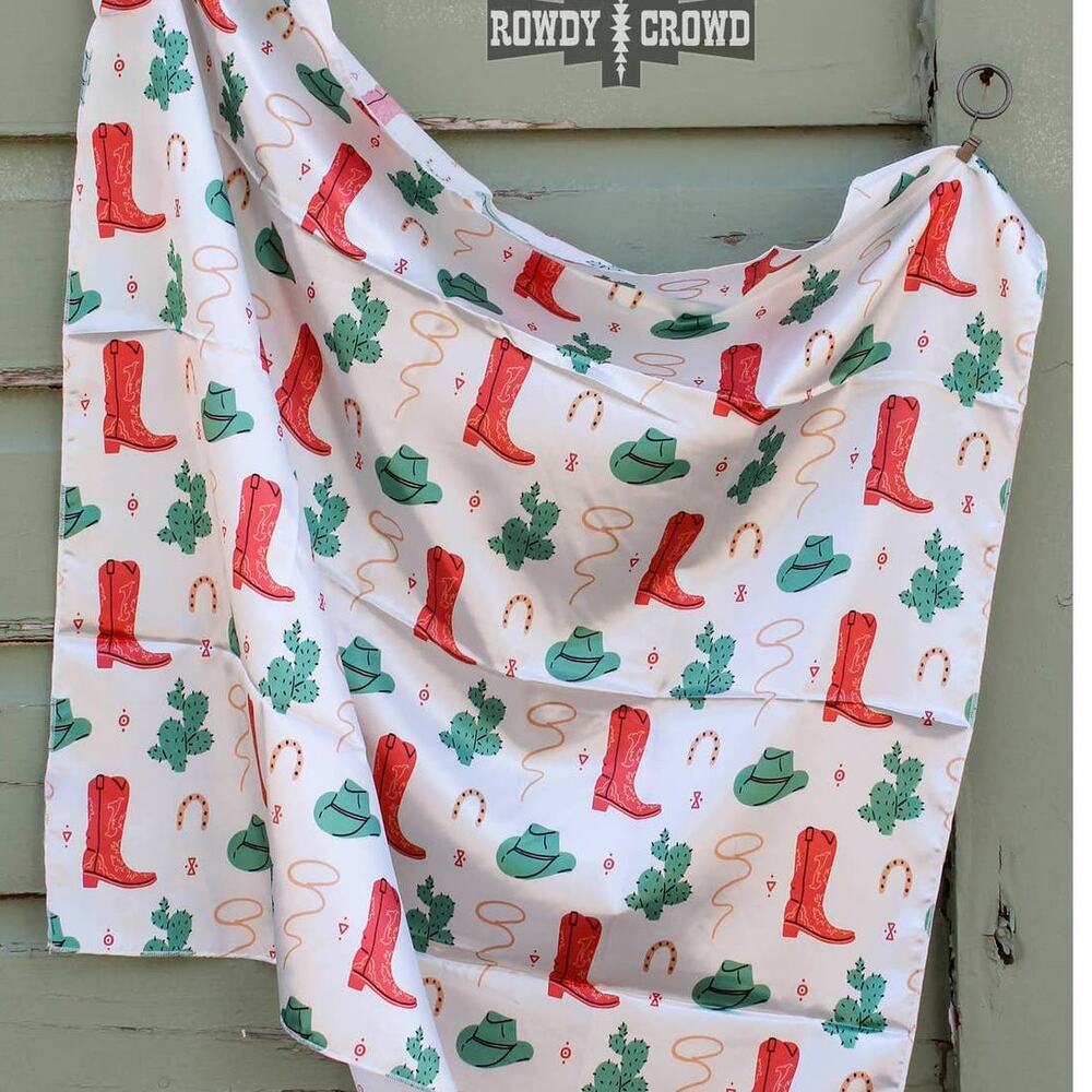 Boozy Boot Western Wild Rag Scarf